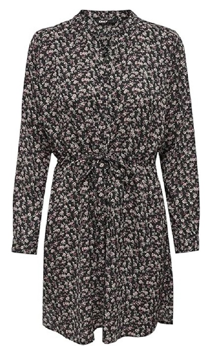 Rochie scurta Evendi, Scurt Casual maneci lungi, Floral print, marime XL