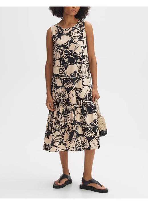 Rochie medie Evendi, Casual, Crem, Crem