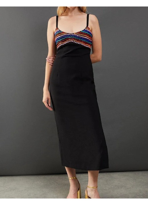 Rochie Evendi, de ocazie, neagră, Negru
