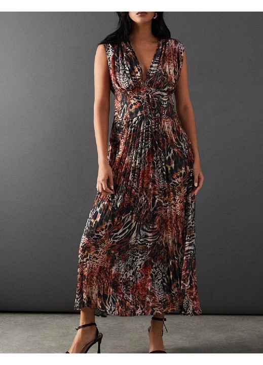 Rochie multicolor Evendi, casual, Multicolor