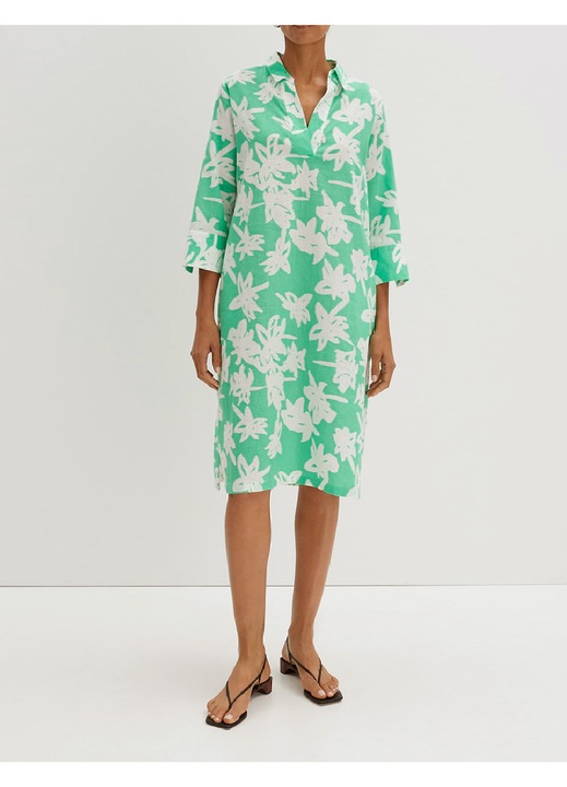 Rochie Evendi, verde, mâneci lungi, Verde
