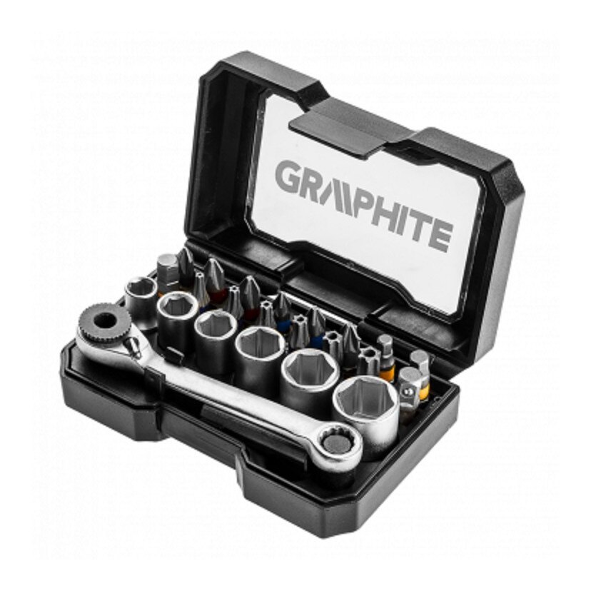 Set biti si tubulare 24 buc GRAPHITE