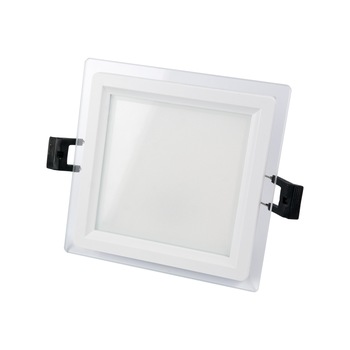 Spot Led Mat Patrat Sticla-12W-Rece Spot Led Mat Patrat Sticla-12W-Rece