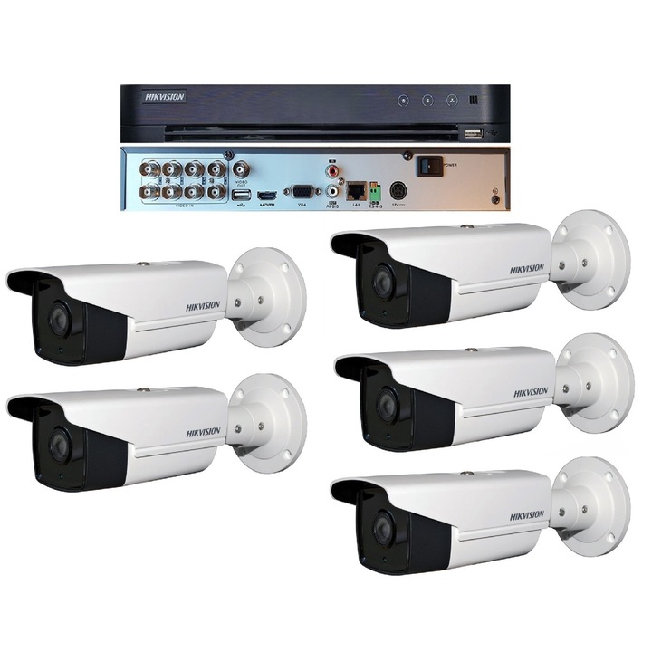 Kit Hikvision CCTV 8 camere dome TurboHD 2.0MP MK063-KIT13
