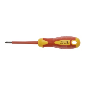Surubelnita electrician cruce PH0 60 mm, HOEGERT, testata VDE 1000V, otel S2 Surubelnita electrician cruce PH0 60 mm, HOEGERT, testata VDE 1000V, otel S2