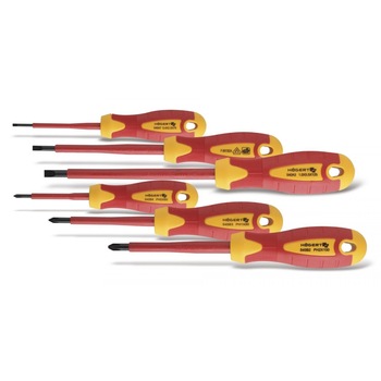 Set 6 surubelnite electrice, HOEGERT, testate VDE 1000V, otel S2 Set 6 surubelnite electrice, HOEGERT, testate VDE 1000V, otel S2