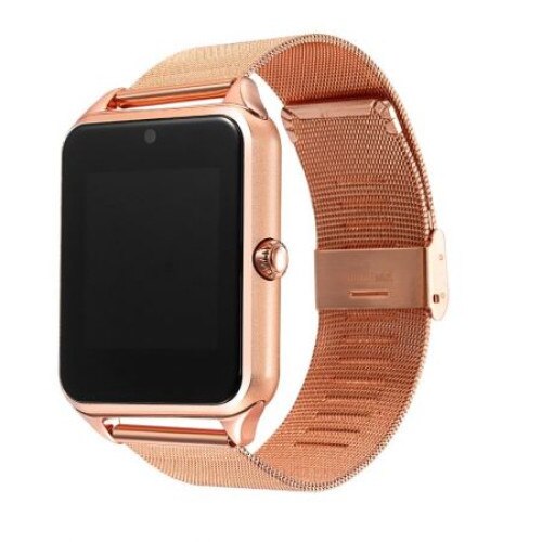 Ceas Smartwatch cu Telefon M Star Grand Time 8, Camera 1,3 Mp, Antizgarieturi, Bratara metalica, vesiune 2.18, Auriu