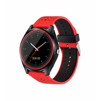 Ceas Smartwatch cu Telefon M Star Ventura 009+, Camera 1,3 Mp, Antizgarieturi, Anti Lost, Pedometru, Social Media, curea detasabila, model 2018 , Rosu Ceas Smartwatch cu Telefon M Star Ventura 009+, Camera 1,3 Mp, Antizgarieturi, Anti Lost, Pedometru, Social Media, curea detasabila, model 2018 , Rosu