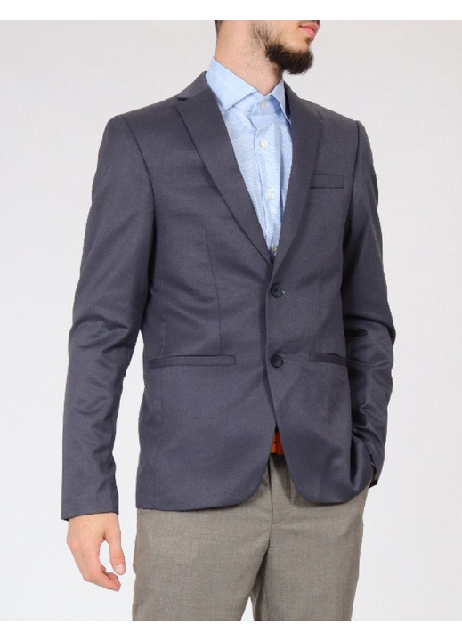 Sacou Evendi, Albastru, Slim Fit, Albastru