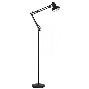 Lampadar negru reglabil vertical si orizontal dulie E27 185 cm Lampadar negru reglabil vertical si orizontal dulie E27 185 cm