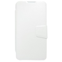 Husa tip carte alba Aimi pentru Allview P6 Life