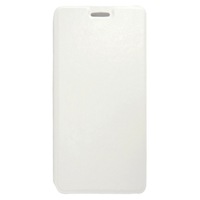 Husa tip carte cu stand alba (cadru silicon) pentru Allview P6 Life
