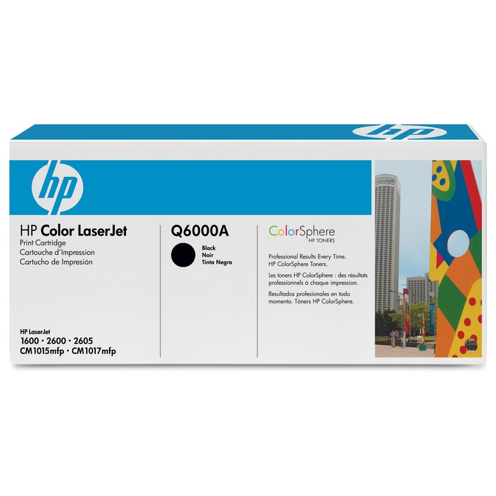 Toner kazetta, HP 124A (Q6000A), Fekete
