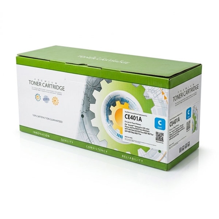 Toner kazetta, HP CE401A, Kék, Kompatibilis