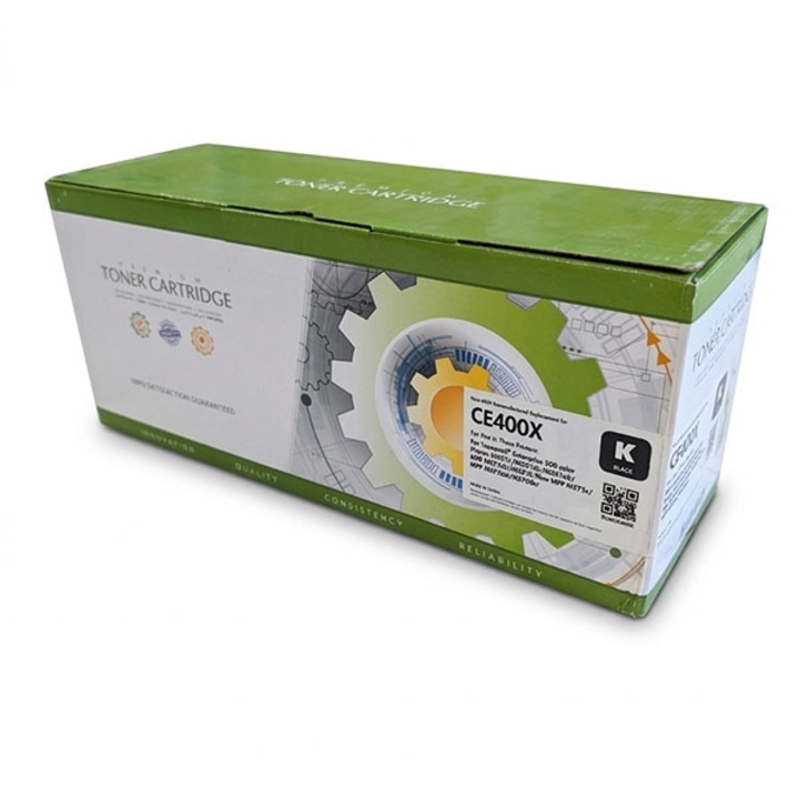 Toner kazetta, HP CE400X, Fekete, Kompatibilis