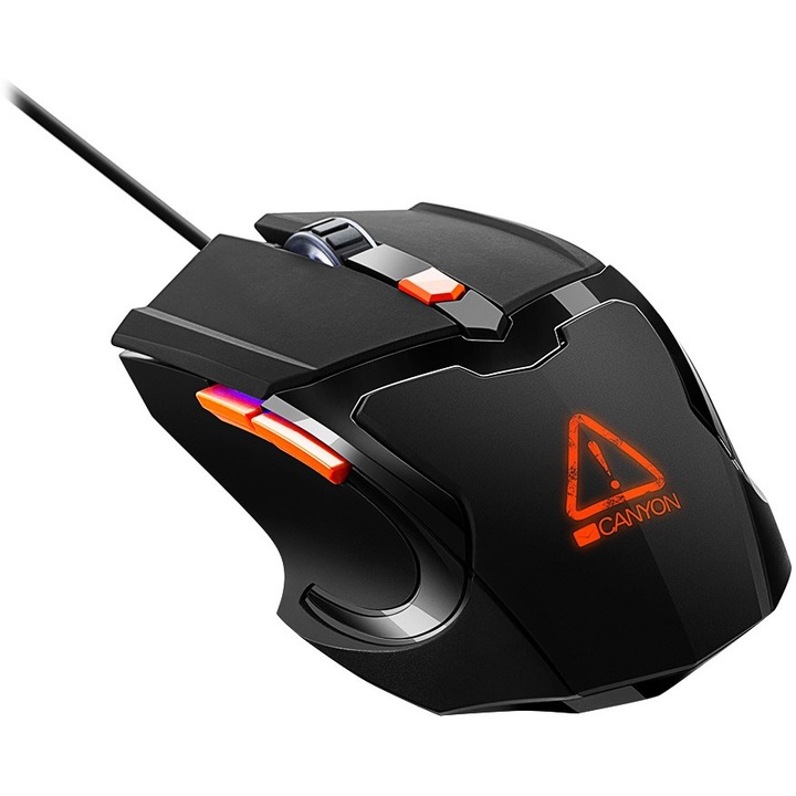 Геймърска мишка, Canyon Vigil GM-2, USB, Оптична, RGB подсветка