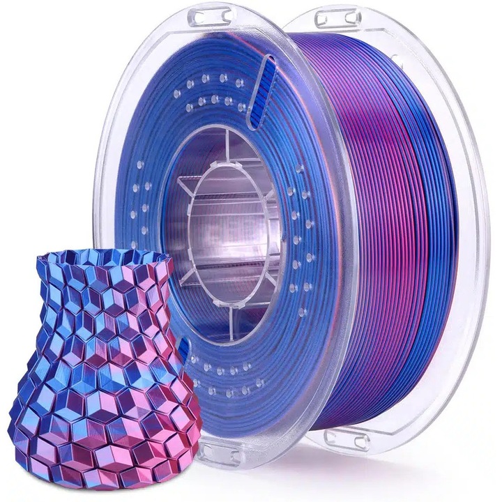 Filament Elegoo PLA Sillk 1.75mm, 1kg - Albastru-magenta