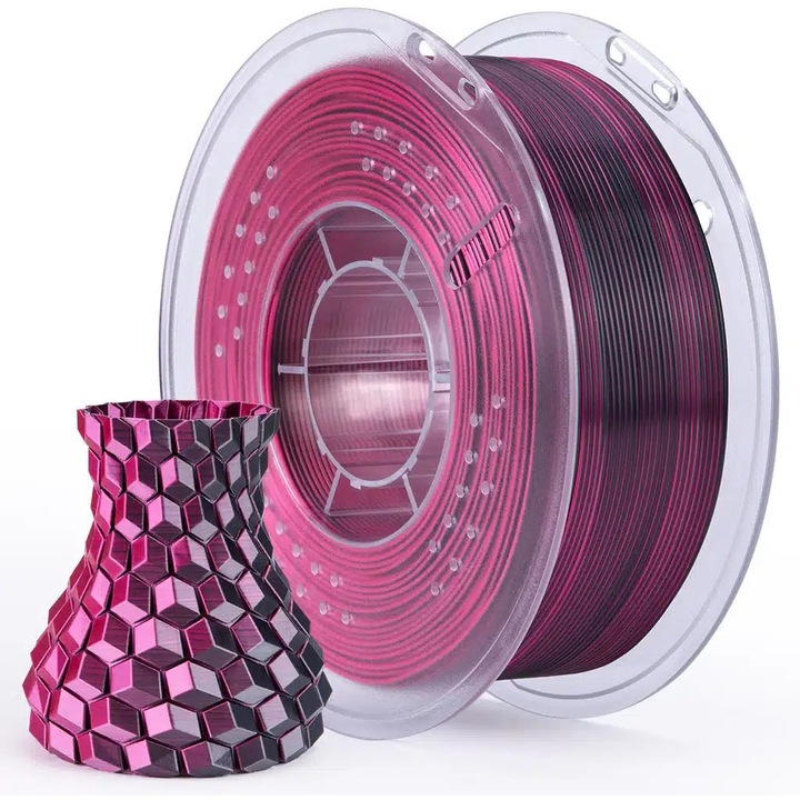 Filament Elegoo PLA Sillk 1.75mm, 1kg - Negru-Rosu