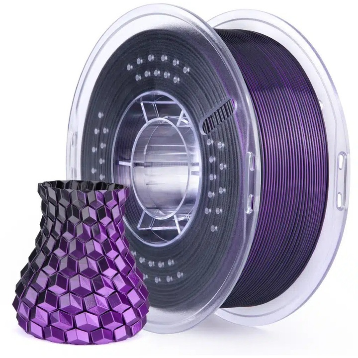 Filament Elegoo PLA Sillk 1.75mm, 1kg - Negru-mov