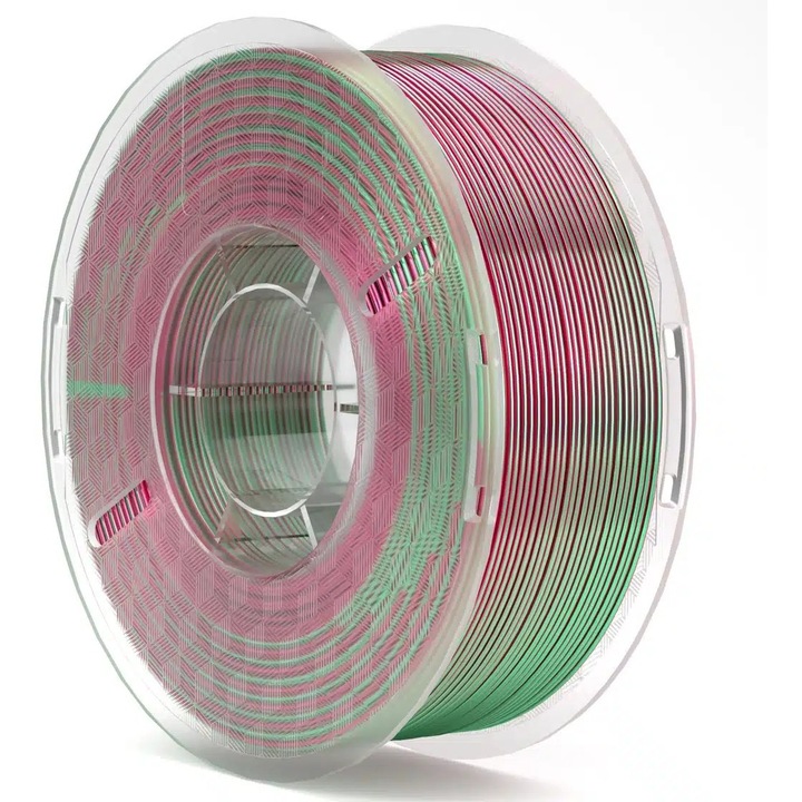 Filament Elegoo PLA Sillk 1.75mm, 1kg - Verde-Rosu