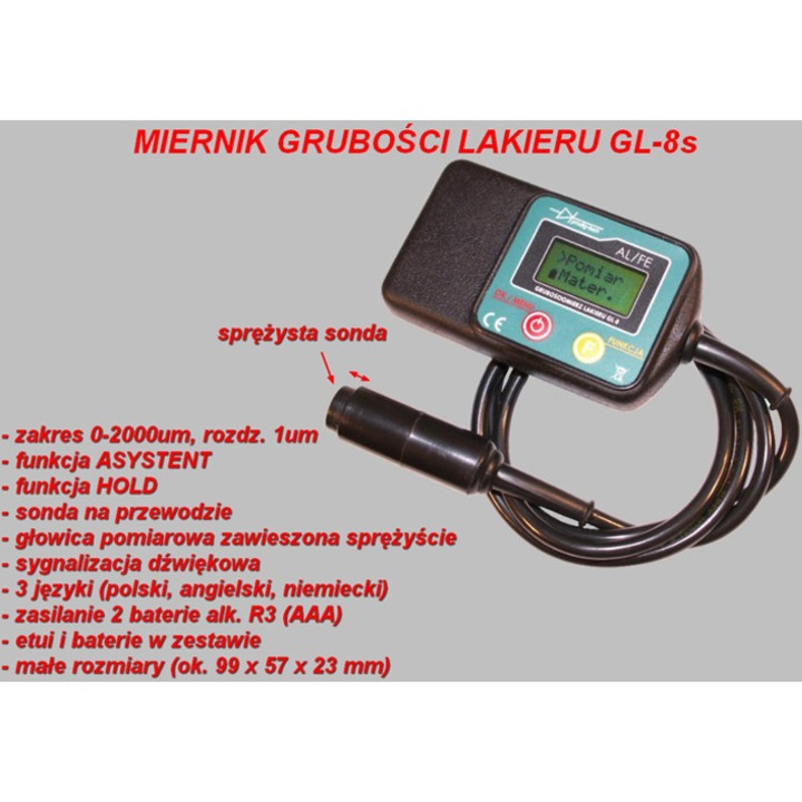 PRODIG-TECH Auto Paint Meter, GL-8s, Fe/Al