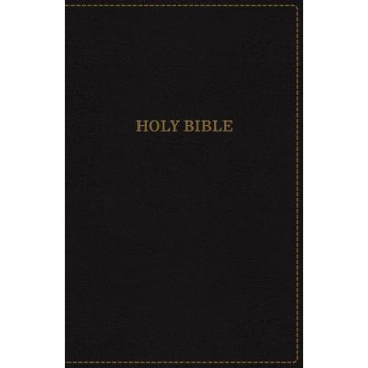 KJV, Thinline Bible, Standard Print, Imitation Leather, Black, Red Letter Edition, Thomas Nelson (Author)