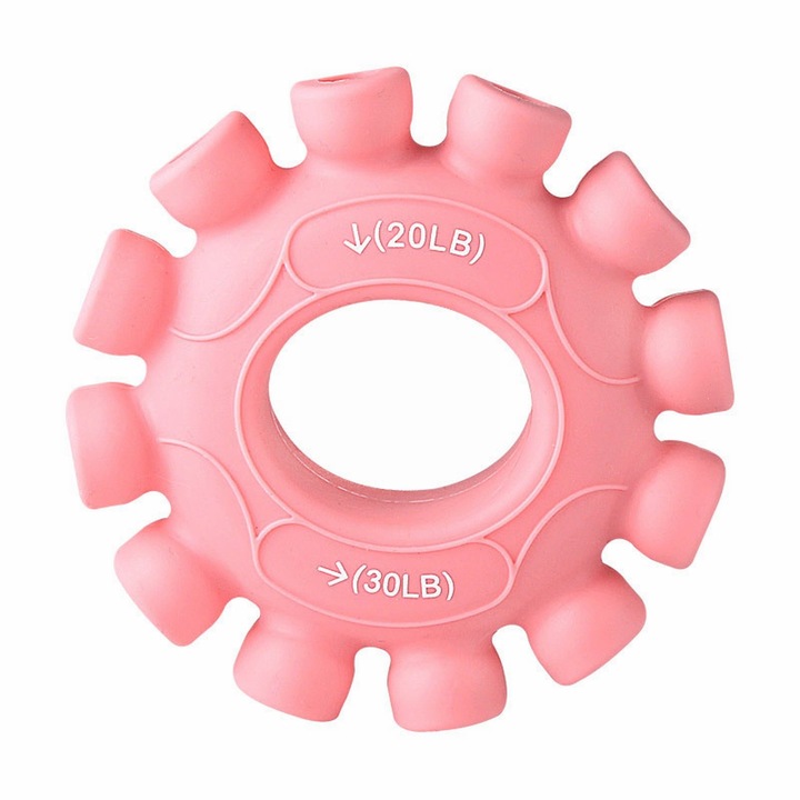 YANYXR BCS3180406 ujjgyakorló, 6 db-os készlet, szilikon, többféle ellenállás 20–70 lb (különböző szintek), rózsaszín