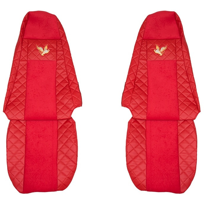 Set huse scaun Scania R G P rosu 2010-2016