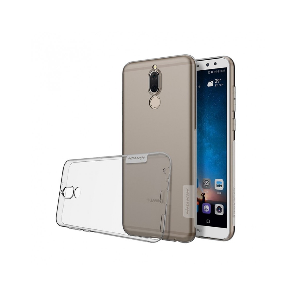 Carcasa protectie spate NILLKIN din gel TPU pentru Huawei Mate 10 Lite, Gri