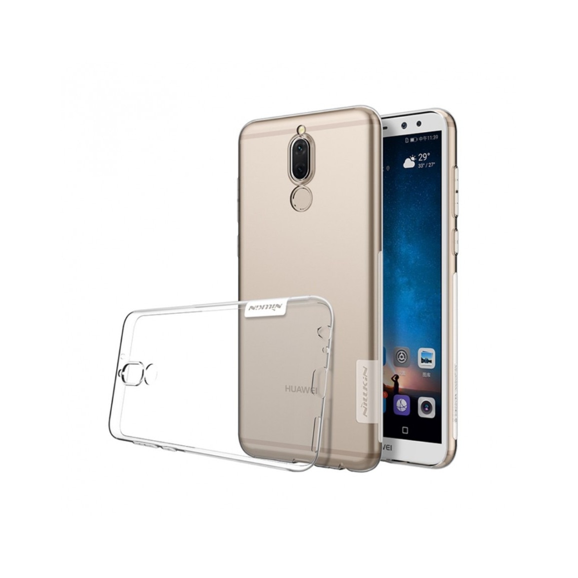 Carcasa protectie spate NILLKIN din gel TPU pentru Huawei Mate 10 Lite, transparenta