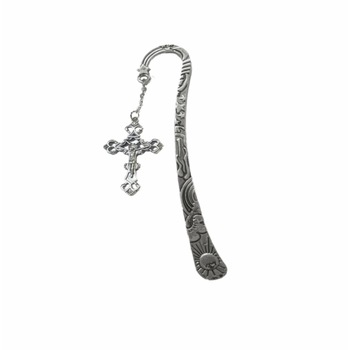 Semn de carte AA cu lantisor si crucifix Semn de carte AA cu lantisor si crucifix