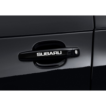 Set 4 Stickere Albe Manere Usa - SUBARU Set 4 Stickere Albe Manere Usa - SUBARU