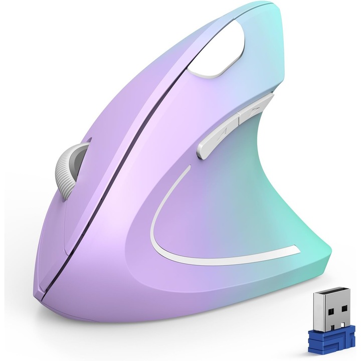 Мишка Ергономична Вертикална Tecknet Bluetooth 4800 DPI, 6 Нива