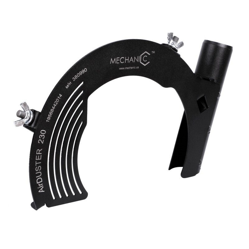 Accesoriu de eliminare a prafului pentru polizor unghiular 230 mm Mechanic Airduster 230, negru