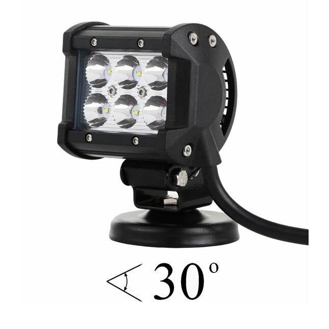 Proiector lucru 97x83 6 LED-uri offroad, 4x4, 10-30V 18W, 30 grade SPOT, BK69013s