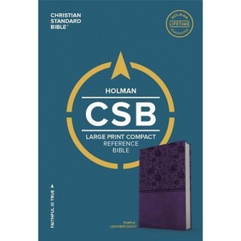 CSB Large Print Compact Reference Bible, Purple Leathertouch, Holman Bible Staff (Editor) CSB Large Print Compact Reference Bible, Purple Leathertouch, Holman Bible Staff (Editor)