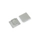 Terminatie pentru profil aluminiu LED marime XL - silver