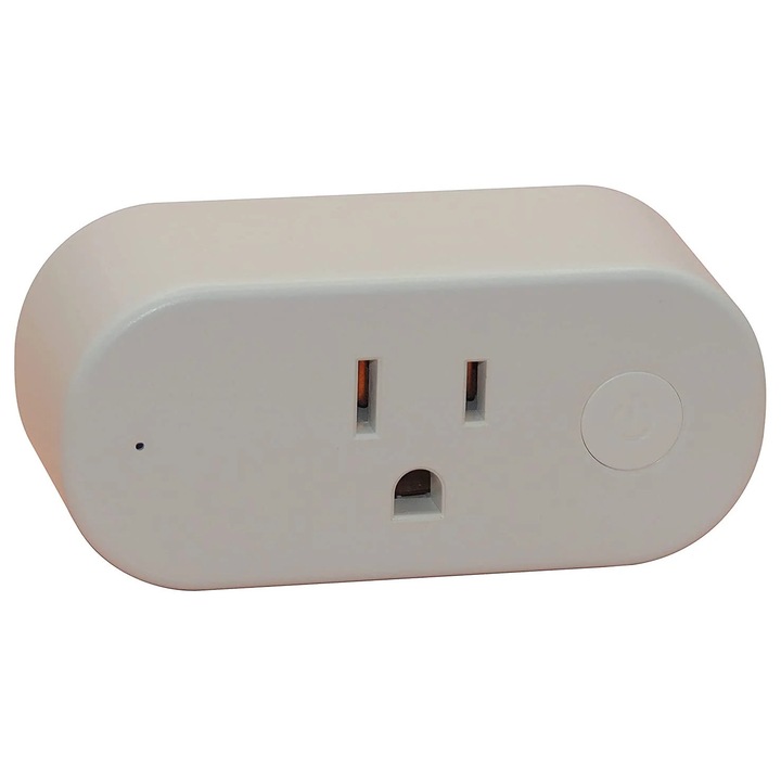 Priza inteligenta YANYXR BCS3188490, cu monitorizare consum, compatibila cu ESPHome, pentru priza US 120 V, alb
