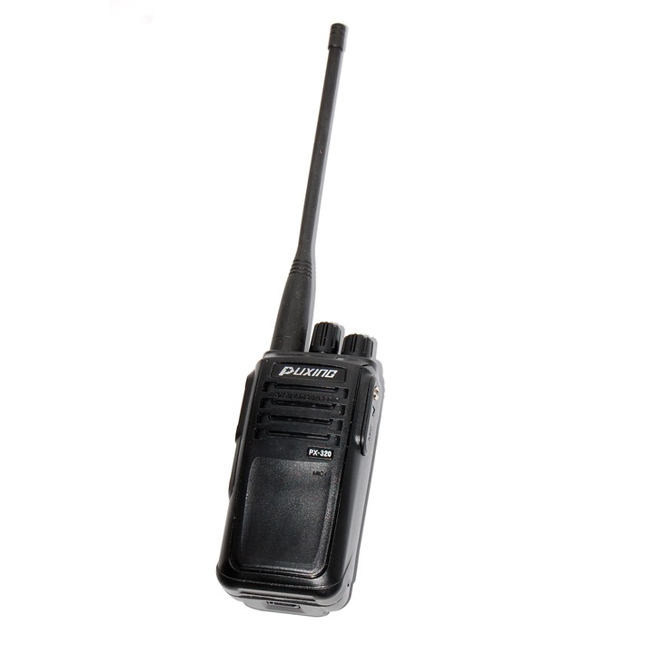 Преносима радиостанция Puxing PX-320 VHF, 10W мощност на излъчване, IP54, Водоустойчивост