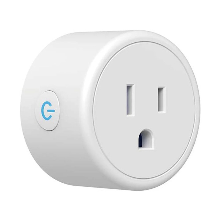 Priza inteligenta Wi-Fi YANYXR BCS3188574, compatibila cu Alexa/Home Assistant, 2.4 GHz, fara hub, ETL, alb