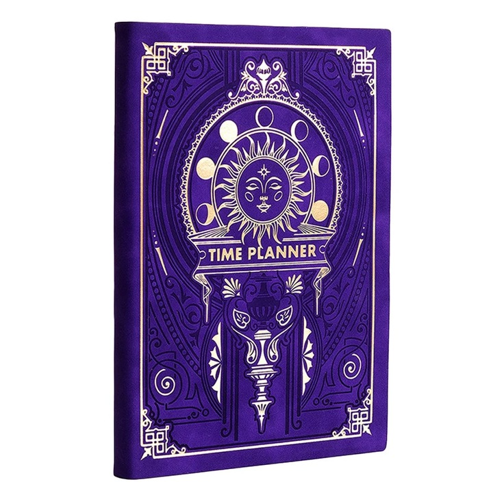 Planner 2023 saptamanal si lunar YANYXR BCS3190157, organizator de timp, violet