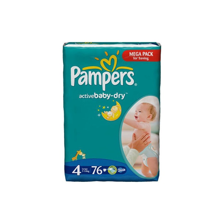 Пелени PAMPERS GIANT PACK 4 ACTIVE BABY За деца