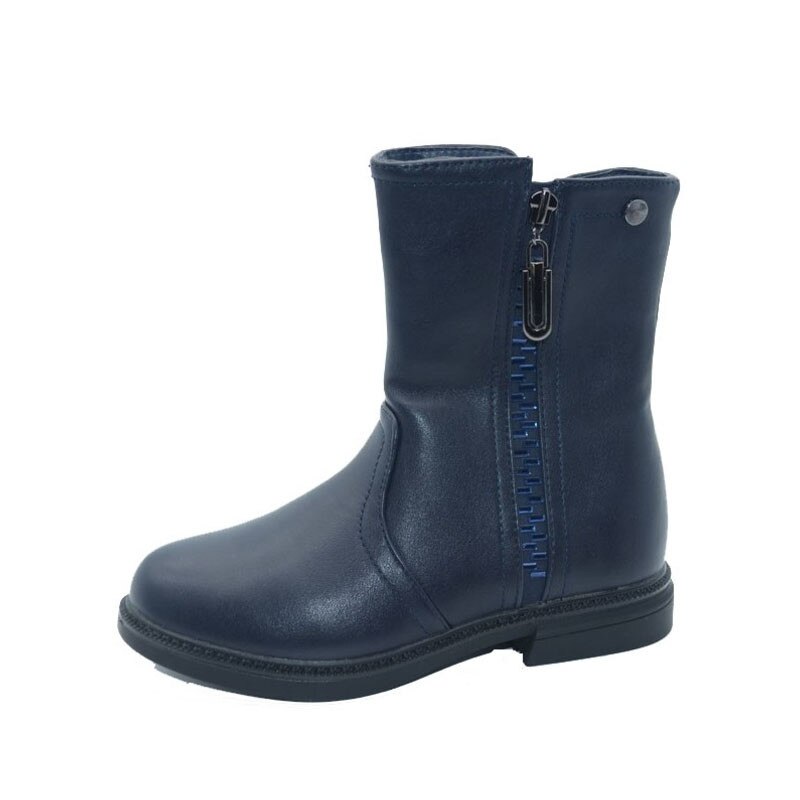 Cizme imblanite pentru fete NN A4698B, Bleumarin