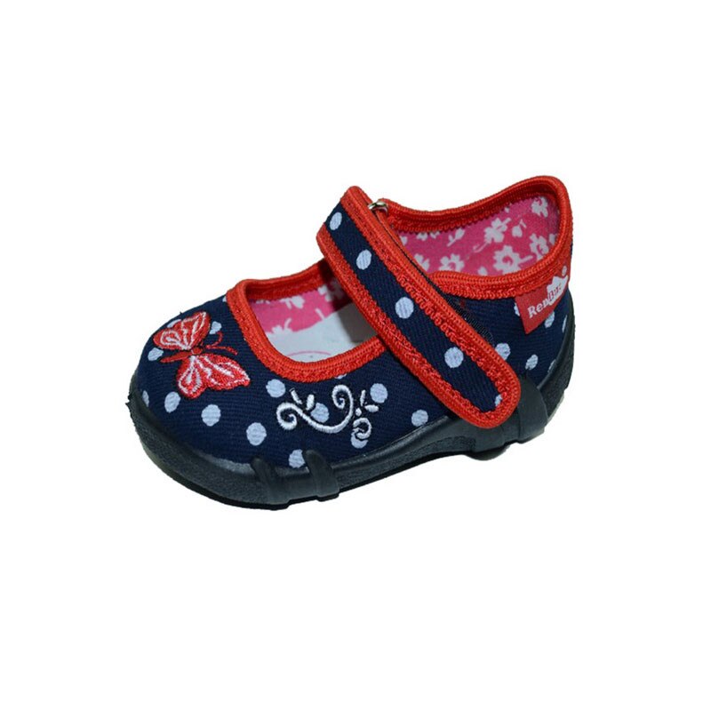 Pantofi din panza pentru fetite Renbut, Bleumarin