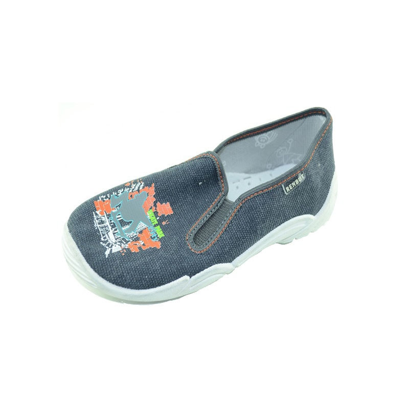 Pantofi din panza pentru baietei RENBUT, Gri