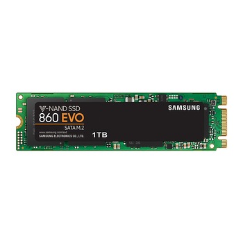 Solid-State Drive (SSD) Samsung 860 EVO, 1TB, SATA III, M.2 Solid-State Drive (SSD) Samsung 860 EVO, 1TB, SATA III, M.2