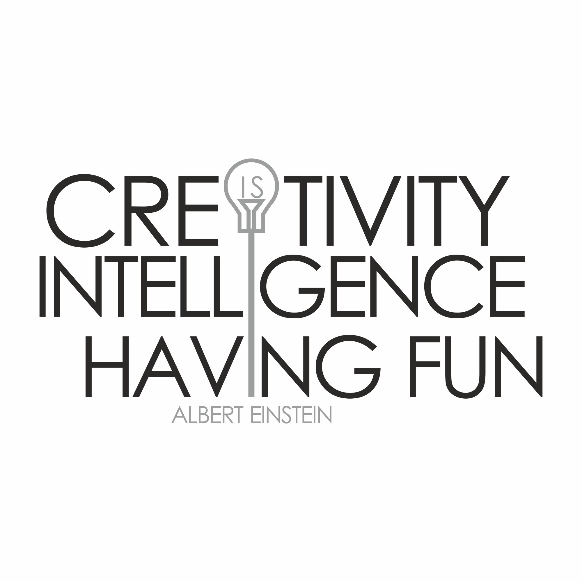 Sticker decorativ iStick, Citat Albert Einstein, 55x30cm