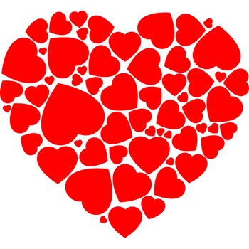 Sticker decorativ iStick, Heart Of Hearts, 70x64cm, rosu Sticker decorativ iStick, Heart Of Hearts, 70x64cm, rosu