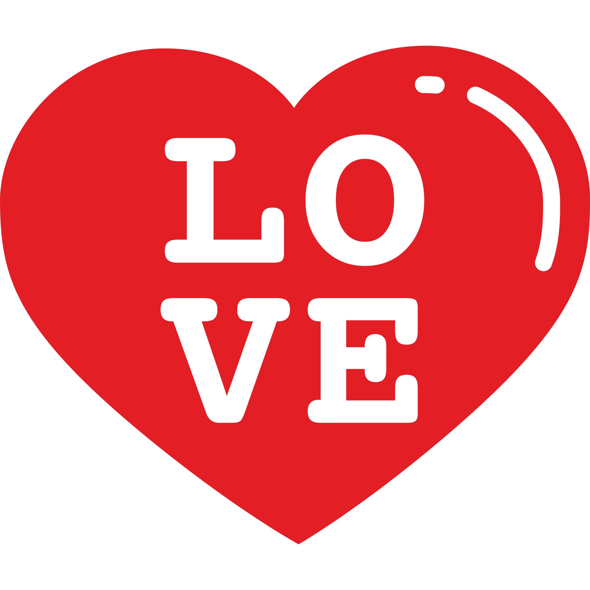 Sticker decorativ iStick, Love, 106x90cm, rosu