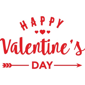 Sticker decorativ iStick, Happy Valentine's Day, 145x90cm, rosu Sticker decorativ iStick, Happy Valentine's Day, 145x90cm, rosu
